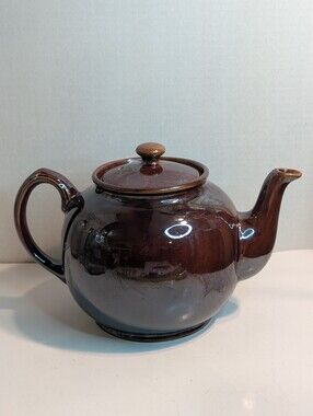 Vintage Sadler Brown Lustre Glaze Teapot, Made In England.